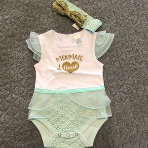 EUC mermaid outfit 0-6 month